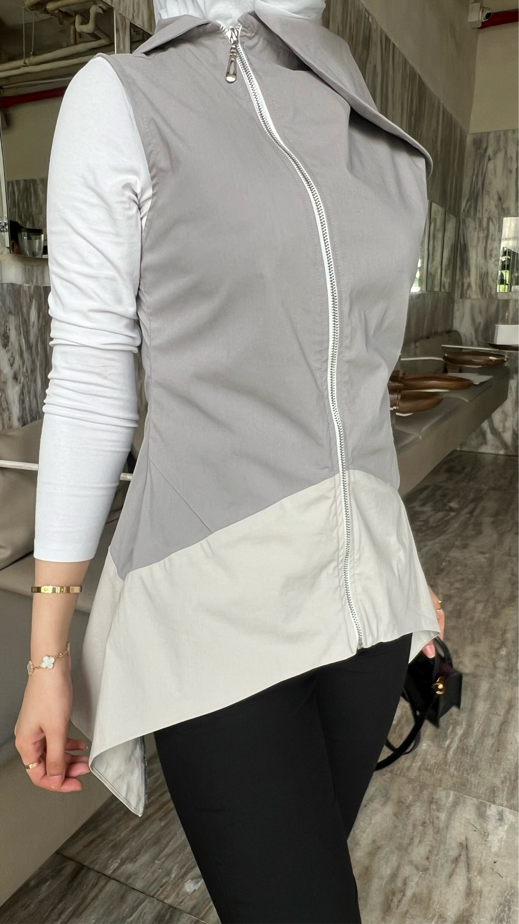 Grey vest