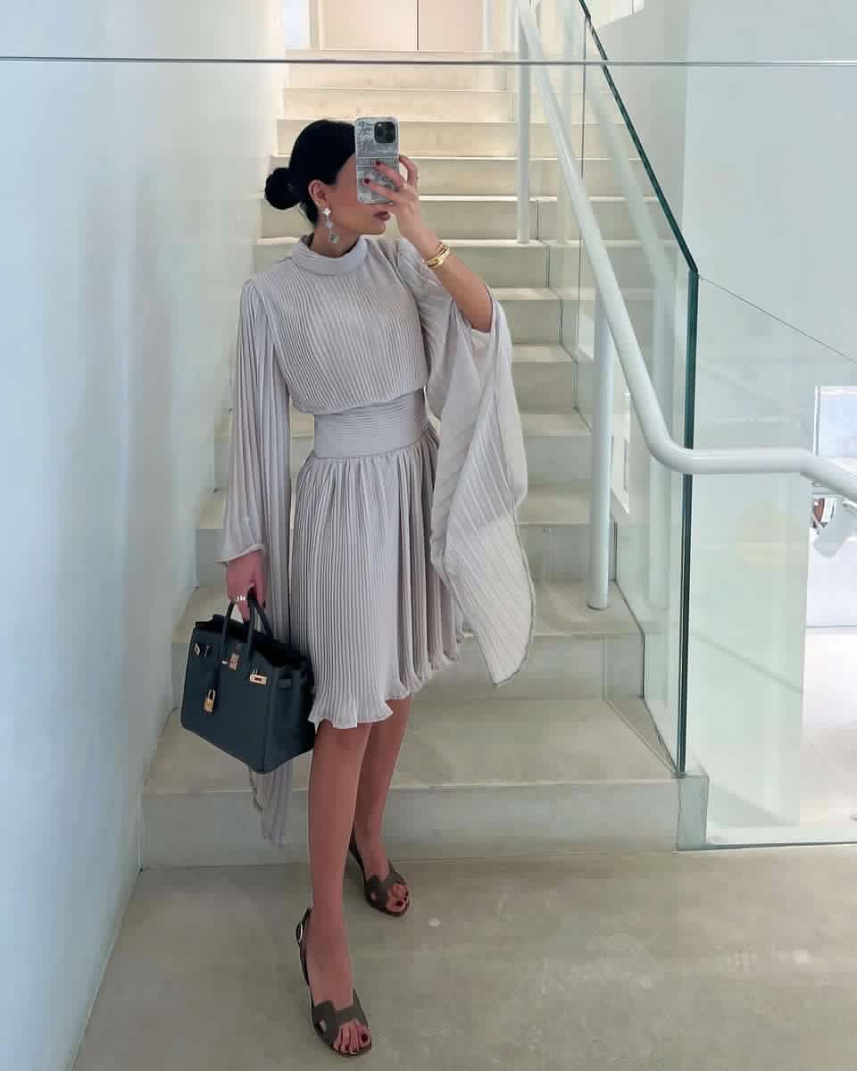 Plisse dress